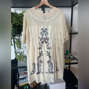 Free People dress with embroidery